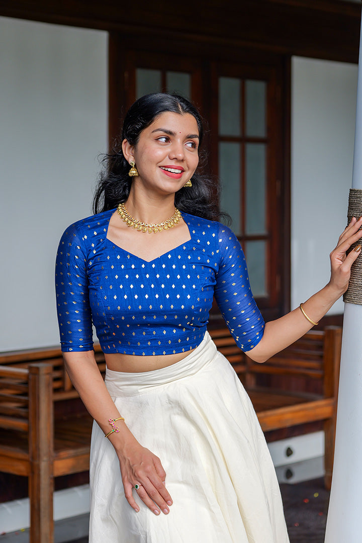 Shankupushpam Top & Skirt (ONMKD001)