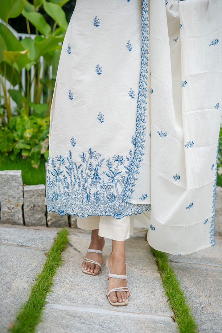 Padmam Blue Top & Bottom (ONMKD001)