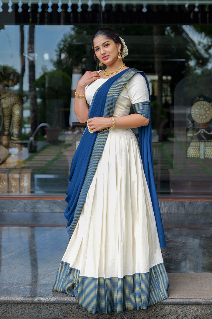 Revathy Top,Skirt& Dupatta (ONMKD001)