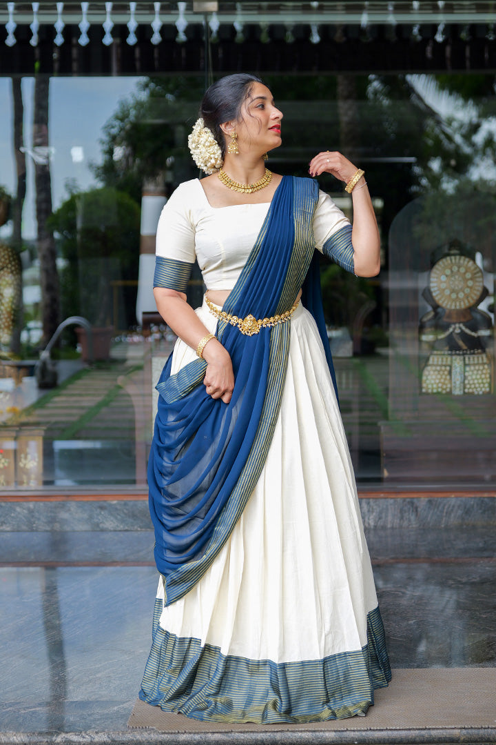 Revathy Top,Skirt& Dupatta (ONMKD001)