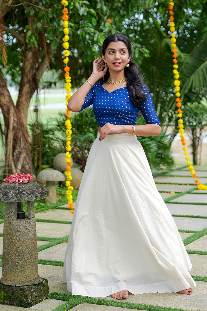 Shankupushpam Top & Skirt (ONMKD001)