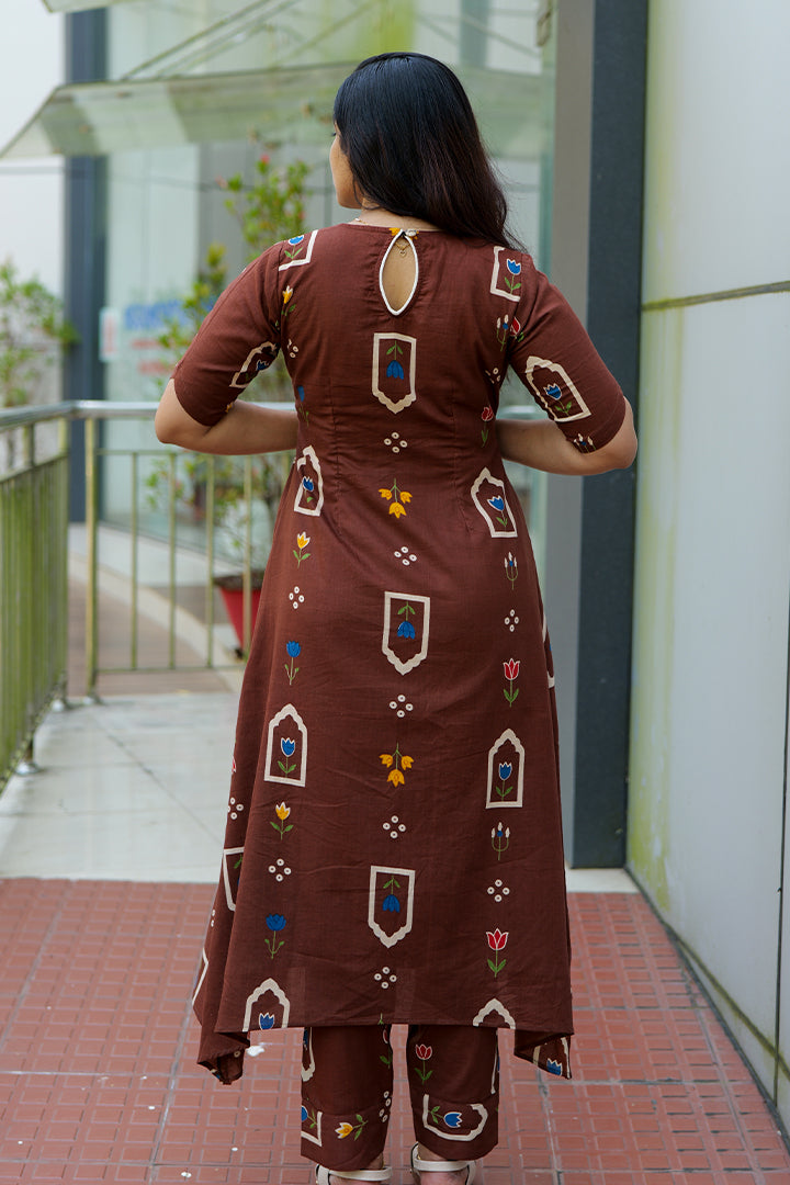 Nirvi brown(Top only)(140126KD1)