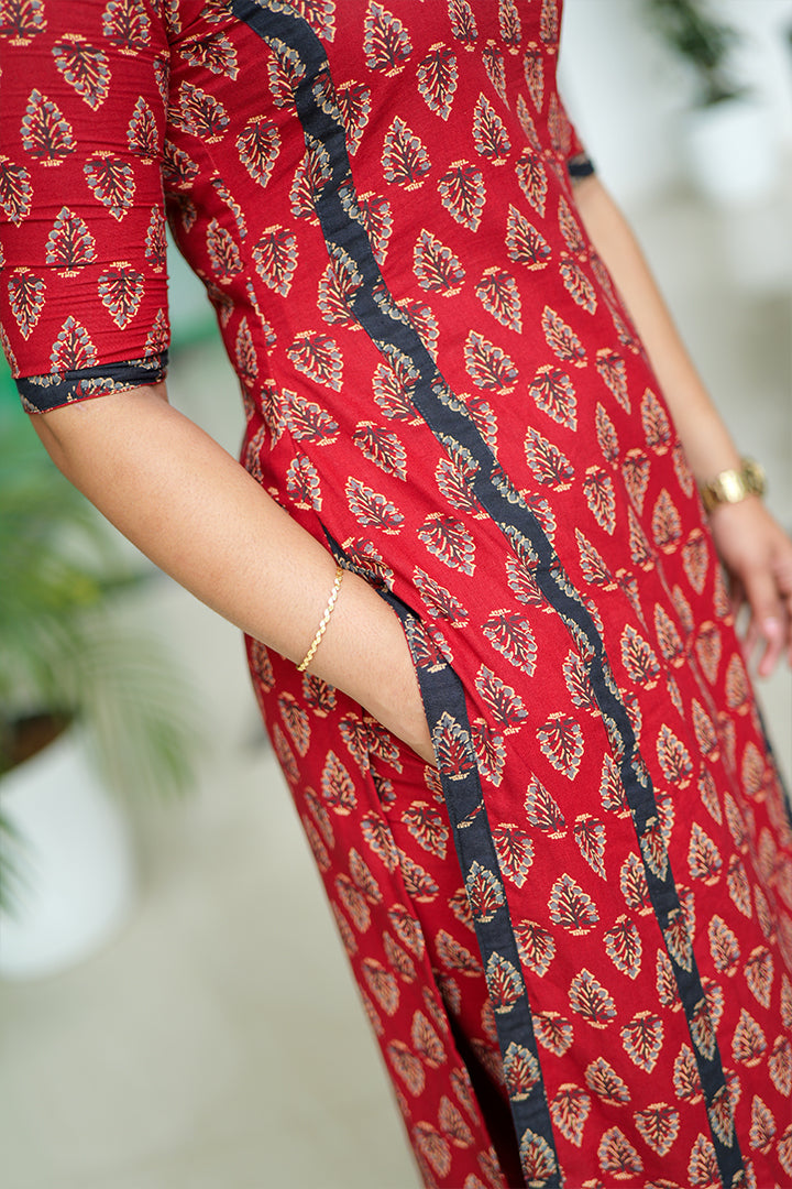 Avyared kurti&bottom(160925KD1)