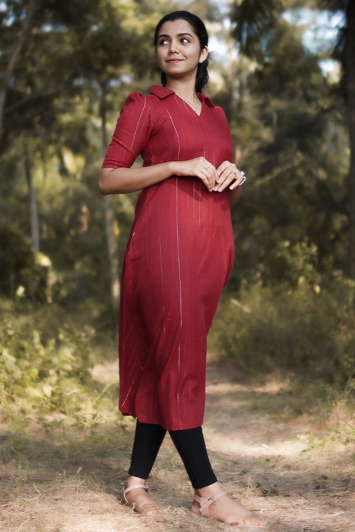 Fuschia - Maroon Kurti for Women