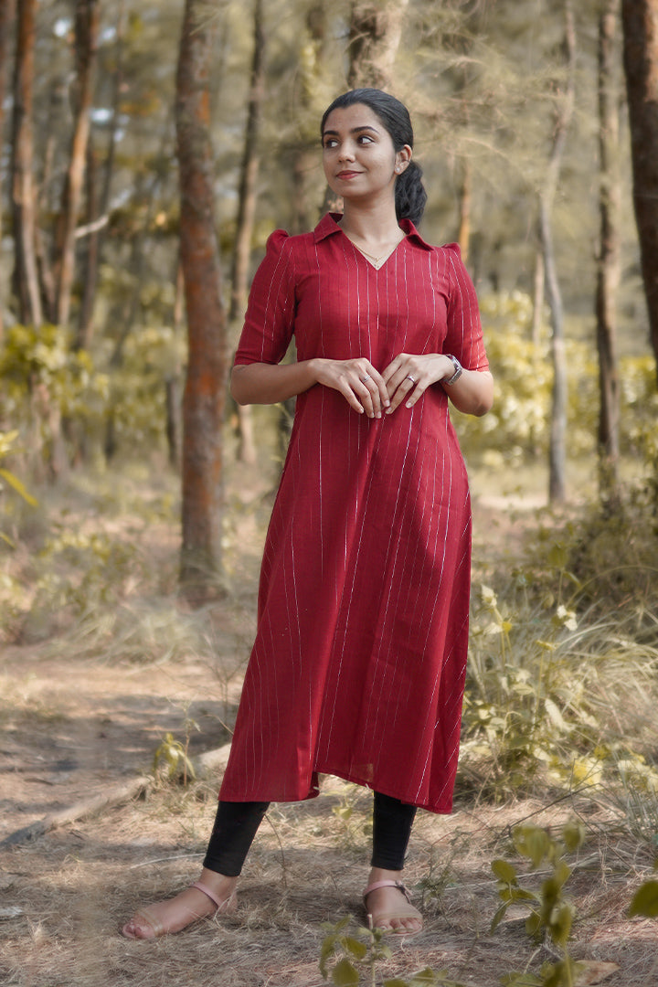 Fuschia - Maroon Kurti for Women