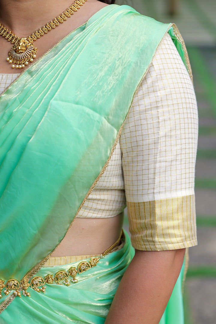 Varnam Top, Skirt & Dupatta Green (ONMKUL)