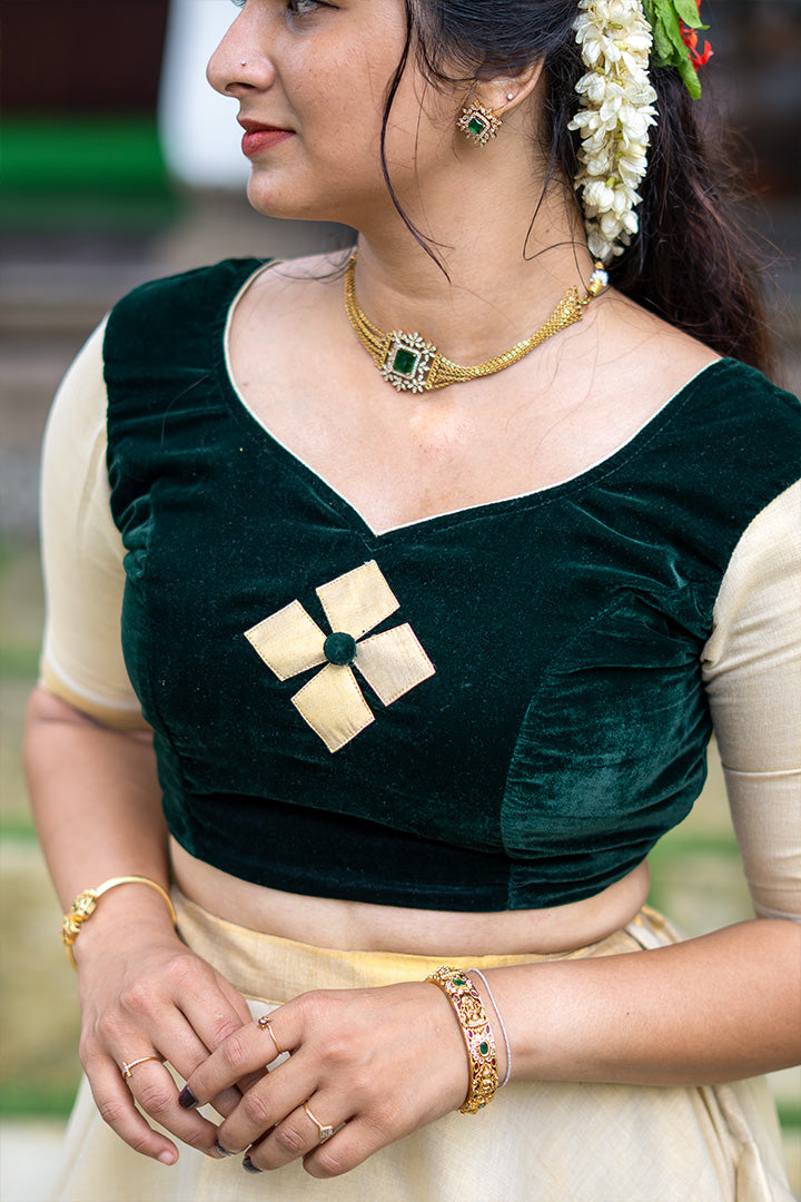 Uthradam Green Top Only (ONMKUL)