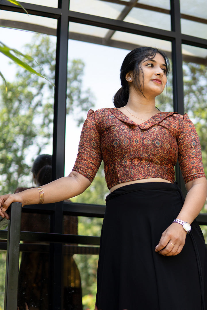 Buy Soch Black Plain Readymade Blouse for Women Online @ Tata CLiQ