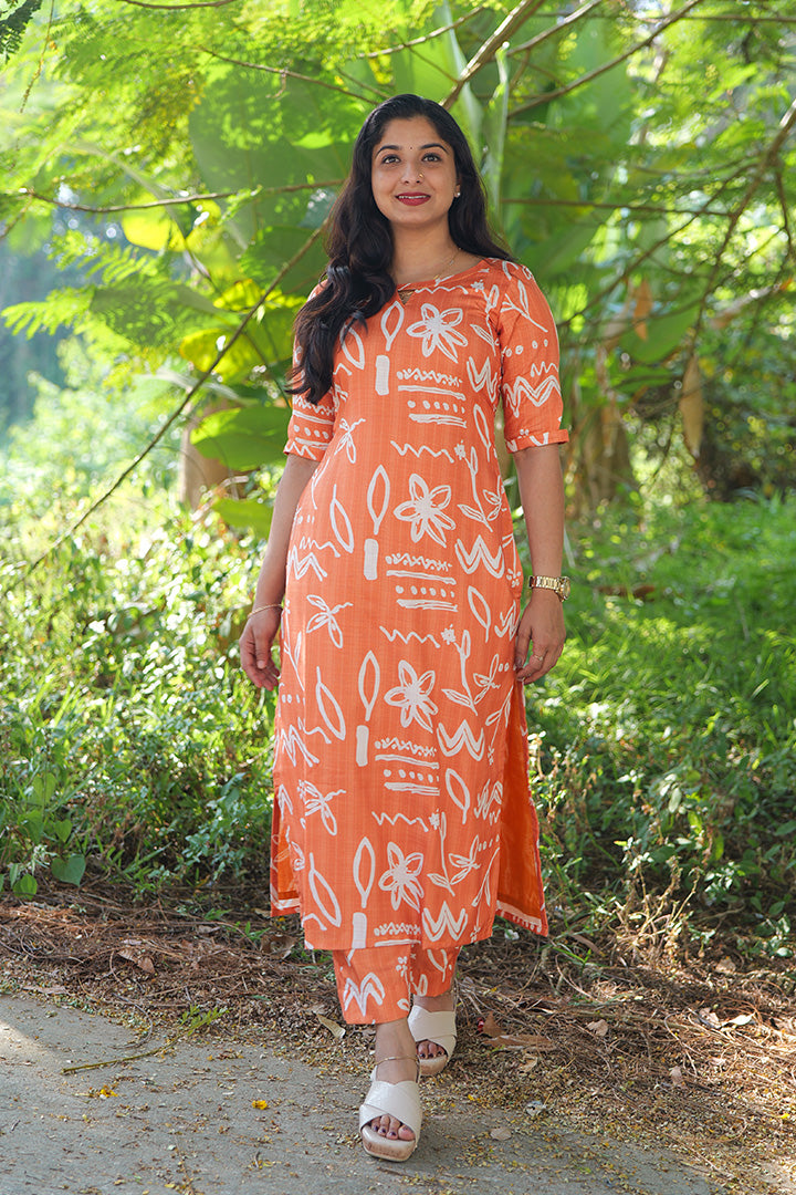 Saffron(Kurti&bottom)(130126KUL)