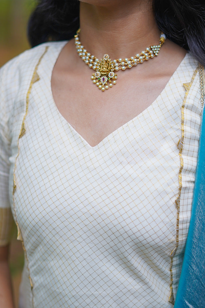 Elanji Blue-Top, bottom & Dupatta (ONMKUL)