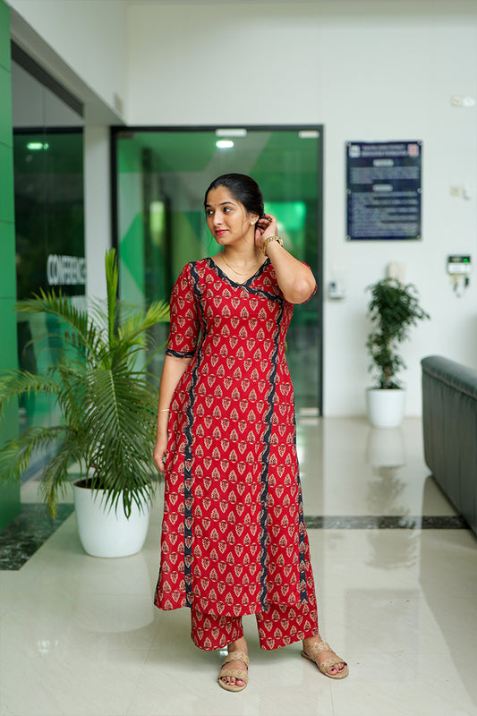 Avyared kurti&bottom(160925KD1)